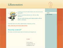 Tablet Screenshot of lillamonsters.com